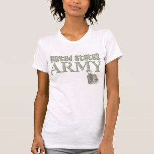 Armee-Ehefrau-Camouflage T-Shirt