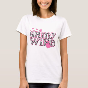Armee-Ehefrau [Zebradruck] T-Shirt