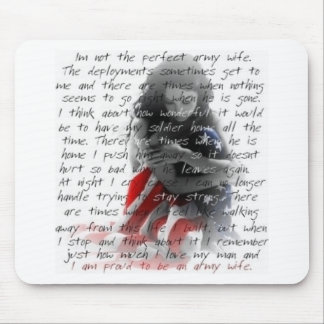 Armee-Ehefraugedicht Mousepad