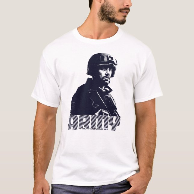 Armee - Festigkeit Präzision und Dedication T-Shirt (Vorderseite)