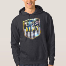 Armee-Flaggen-Schild Hoodie