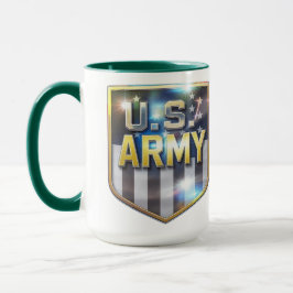 Armee-Flaggen-Schild Tasse