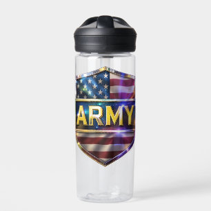 Armee-Flaggen-Schild Trinkflasche