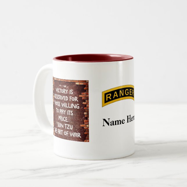 Armee-Förster-Schule - Sieg-Tasse Zweifarbige Tasse (Vorderseite Links)