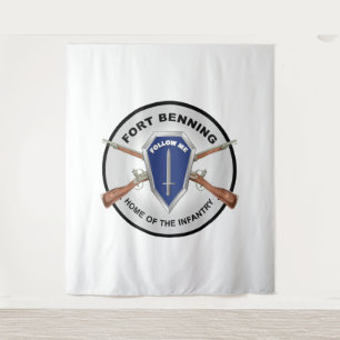 Armee - Fort Benning, GA - Zuhause der Infanterie Wandteppich