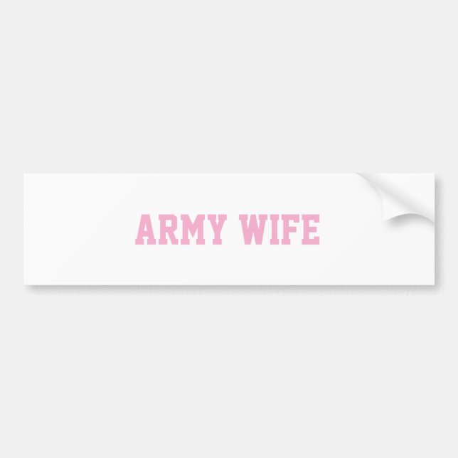 Armee-Frau-Aufkleber Autoaufkleber (Vorne)