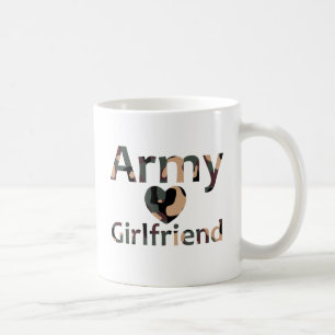 Armee-Freundin-Camouflage-Herz Kaffeetasse