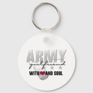 Armee-Freundin mit Herzen und Soul Schlüsselanhänger