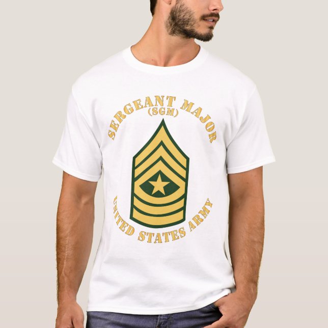 Armee - Generalmajor - SGM - flach T-Shirt (Vorderseite)
