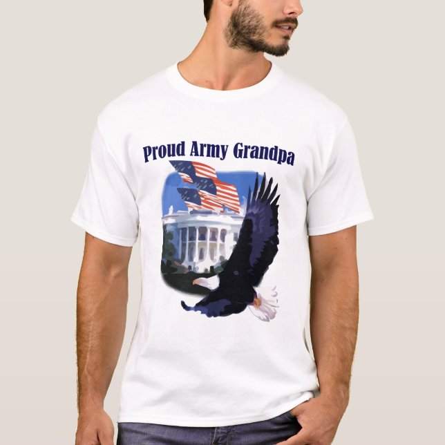 Armee-Großvater-T-Shirts und Geschenke Eagles T-Shirt (Vorderseite)