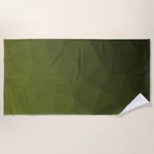 Armee-grün-oliv-gradiender geometrischer Maschenmu Strandtuch