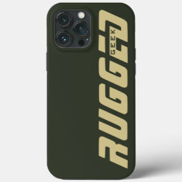 Armee grün und Gold RUGGED GEEK Case-Mate iPhone Hülle