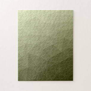 Armee-grün verlaufender geometrischer Maschenmuste Puzzle