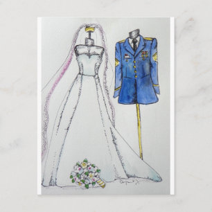 Armee-Hochzeits-Einladungen Einladung