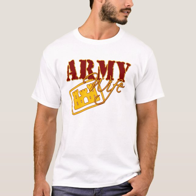 Armee-Ingenieur-Ehefrau-T - Shirt (Vorderseite)