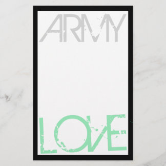 Armee-Liebe-Briefpapier Briefpapier