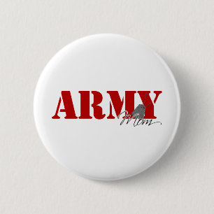 Armee-Mama Button