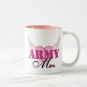 Armee-Mama-Flügel Zweifarbige Tasse