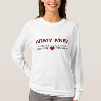 Armee-Mama-Opfer, Stärke, Mut T-Shirt