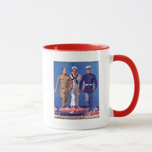 Armee, Marine u. Marinesoldaten Tasse