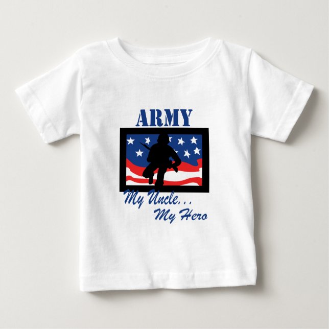 Armee mein Onkel My Hero Baby T-shirt (Vorderseite)