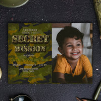 Armee - Militär - Soldat - Junge Geburtstag mit Fo