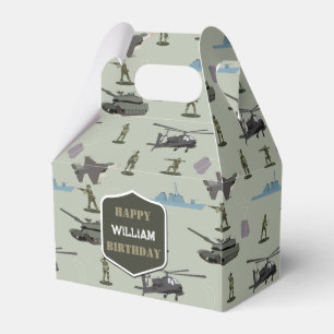 Armee Militär-Tarnung Grün Camo Geburtstag Geschenkschachtel