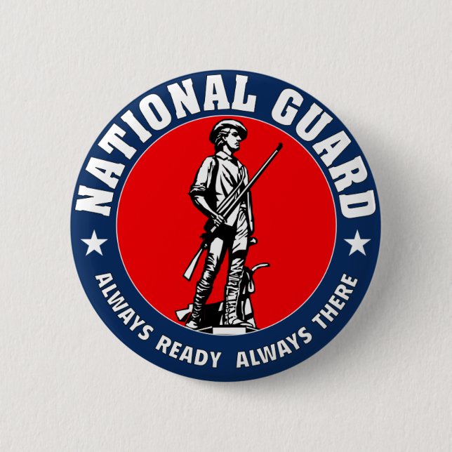 Armee-Nationalgarde-Militär-Logo Button (Vorderseite)