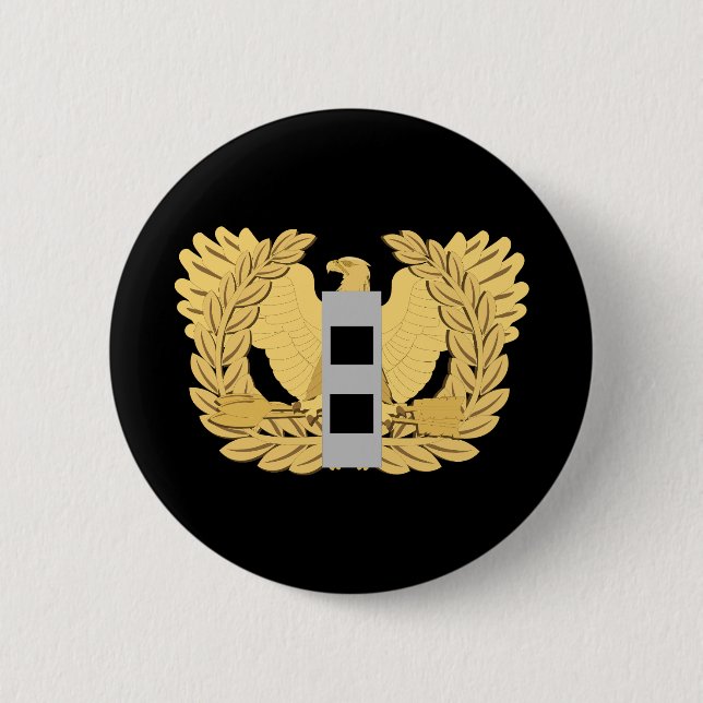 Armee - Offizier des Hauptbefehls - W02 - flach -  Button (Vorderseite)