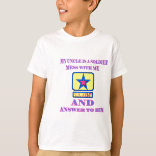 ARMEE-ONKEL PINK UND BLAU T-Shirt