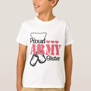 Armee-Schwester-Herzen T-Shirt