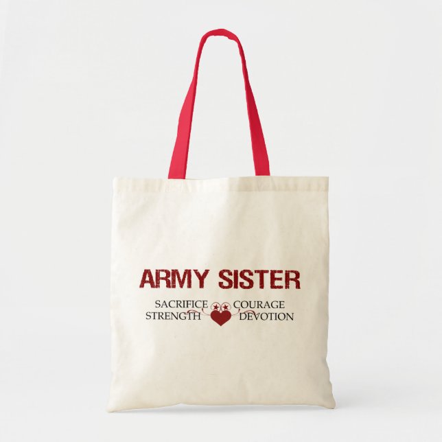 Armee-Schwester-Opfer, Stärke, Mut Tragetasche (Vorne)
