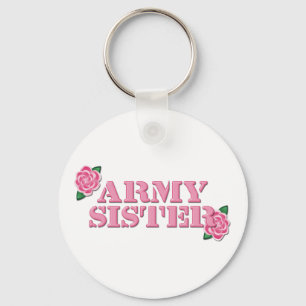 Armee-Schwester-Rosa-Rosen Schlüsselanhänger