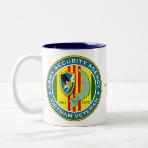 Armee-Sicherheitsbüro - Vietnam-Veteran Zweifarbige Tasse
