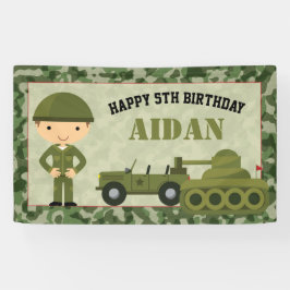 Armee-/Soldat-Fahne (Hintergrund) personalisiert Banner