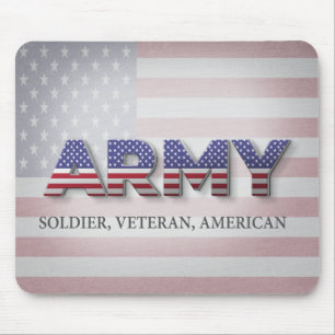 Armee "Soldat, Veteran, Amerikaner" Mousepad