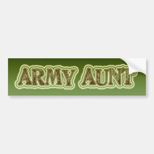 Armee-Tante Autoaufkleber