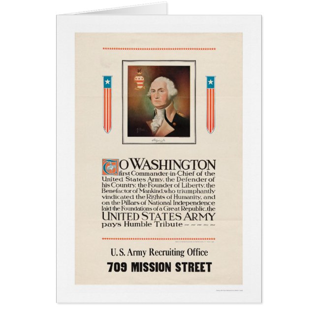 Armee-Tribut an Washington (Vorne)
