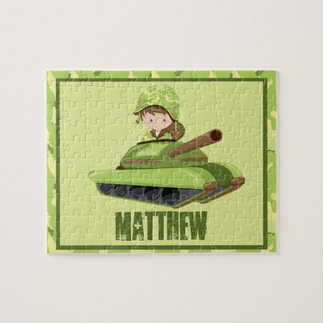 Armee-Typ-personalisiertes Puzzlespiel Puzzle (Horizontal)