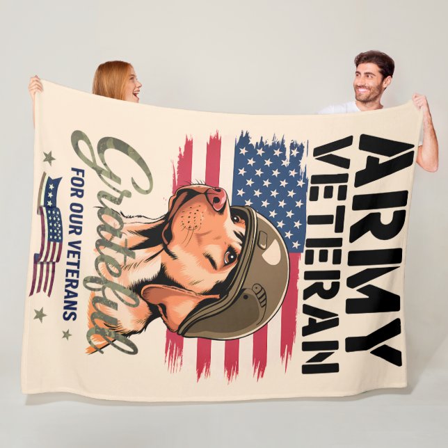 Armee Veteran - Fleece-Decke, 150x200cm Fleecedecke (Beispiel)