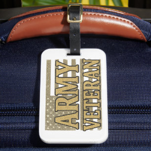 Armee-Veteran Gepäckanhänger