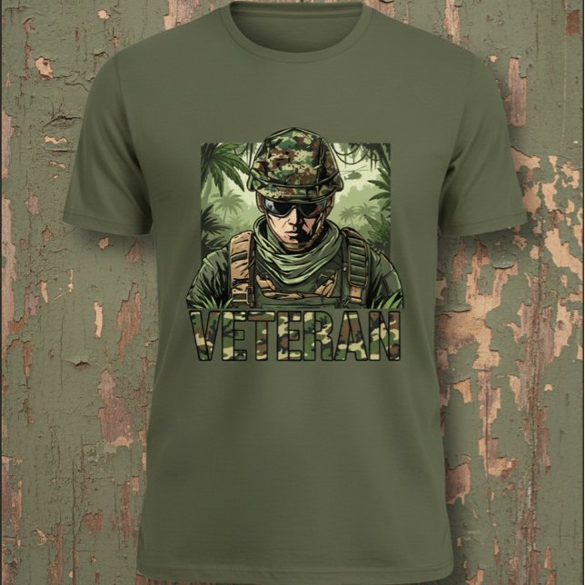 Armee Veteran Tarnung T-Shirt (Von Creator hochgeladen)