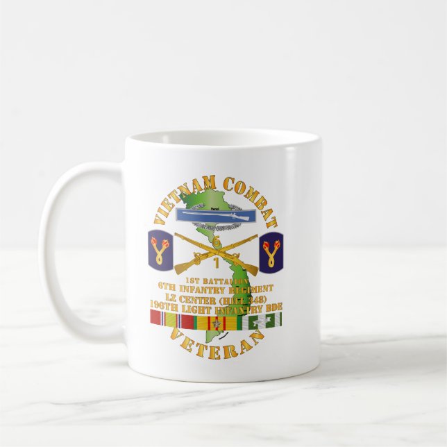 Armee - Vietnam Combat Veteran w 1. Bn 2 Kaffeetasse (Links)