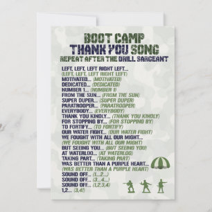 Armee zum Geburtstag Danke, Karten