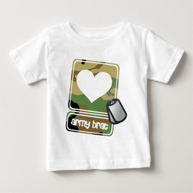 Armeebarte Baby T-shirt (Vorderseite)