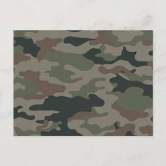 Armeekämpfe im grünen und braunen Militär Postkarte