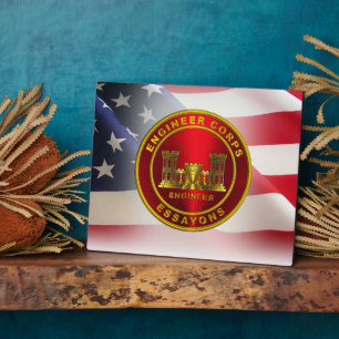 Armeekämpfer-Ingenieur Fotoplatte