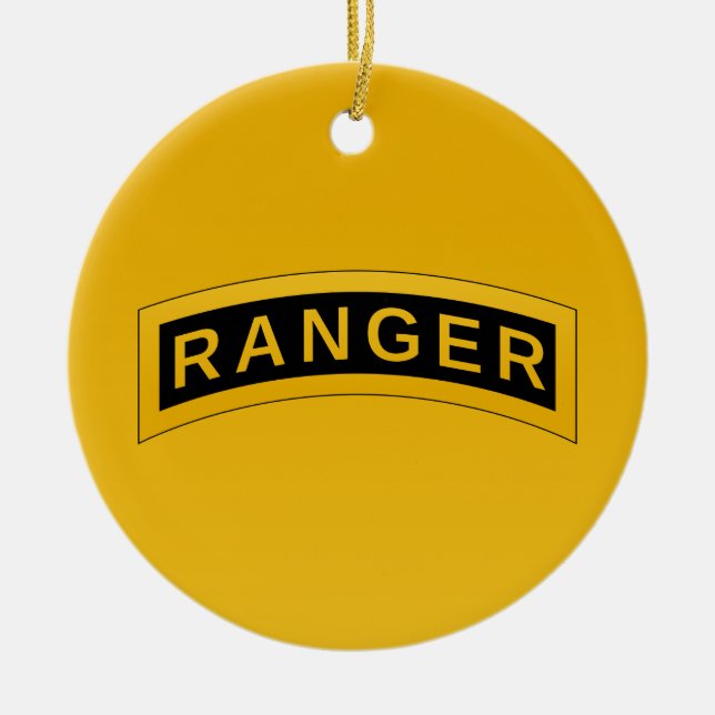 Armeemodell RANGER - PERSONALISIERT Keramik Ornament (Vorne)