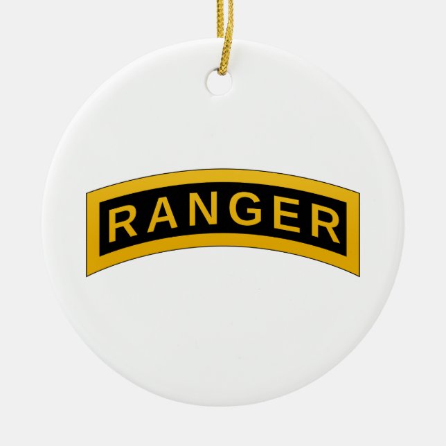 Armeemodell RANGER - PERSONALISIERT Keramik Ornament (Vorne)