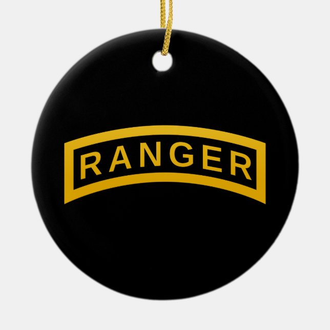 Armeemodell RANGER - PERSONALISIERT Keramik Ornament (Vorne)